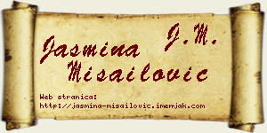Jasmina Misailović vizit kartica